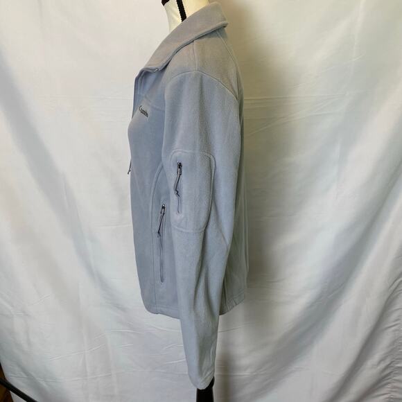 Columbia Women's Medium Fast Trek II Fleece‎ Jacket Full Zip Tradewinds Grey - Picture 8 of 14